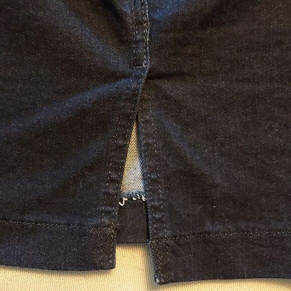 Just Black Women's Small Jean Skirt Dark Wash Denim Blue Mini Short - Picture 3 of 8